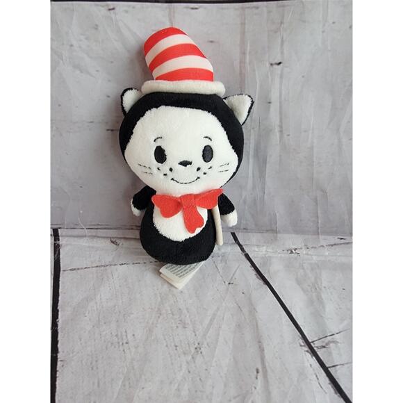 Hallmark Itty Bittys Cat In The Hat Plush Stuffed Mini 4” Ittybittys Dr Seuss - Picture 1 of 5